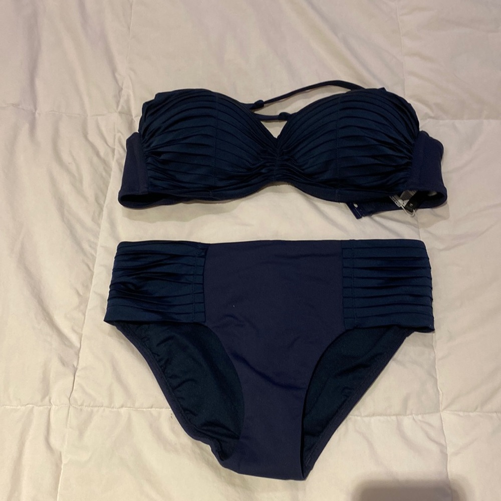 Seafolly navy bikini brand new with tags size USA 6
